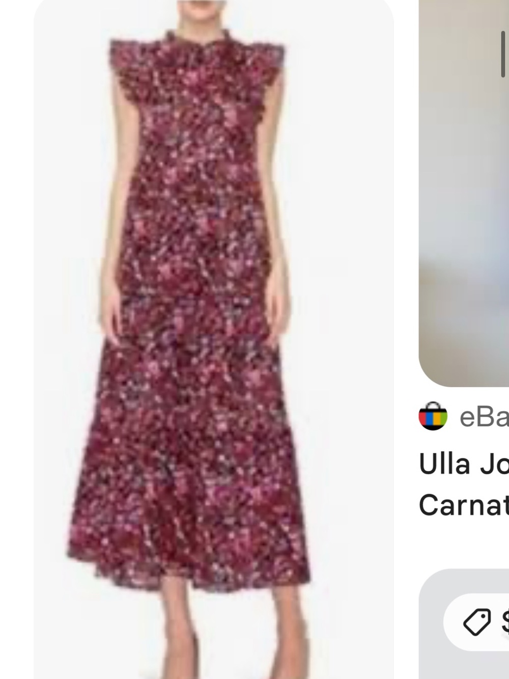Melloday Tiered Pink Floral Maxi Dress